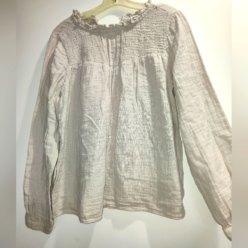 Sonoma Off-White Ruffled Blouse
